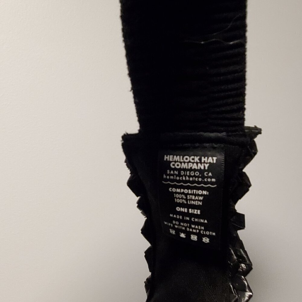 Hemlock Hat Co Capri Visor Black — image 5 of 8